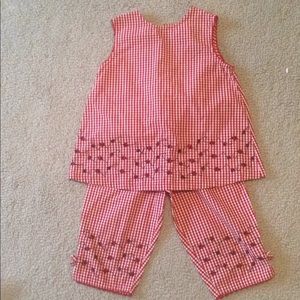 Copper Key Ladybug Gingham Set